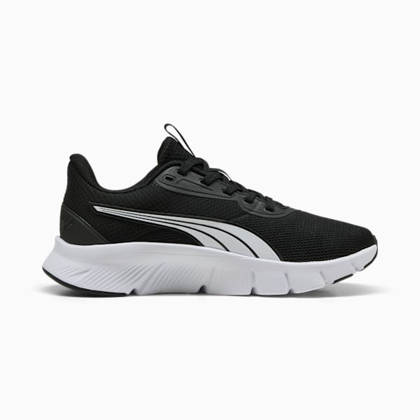 キッズ フレックスフォーカス ライト モダン スニーカー 22-25cm, PUMA Black-PUMA White, extralarge-JPN