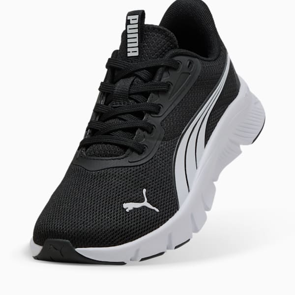 キッズ フレックスフォーカス ライト モダン スニーカー 22-25cm, PUMA Black-PUMA White, extralarge-JPN