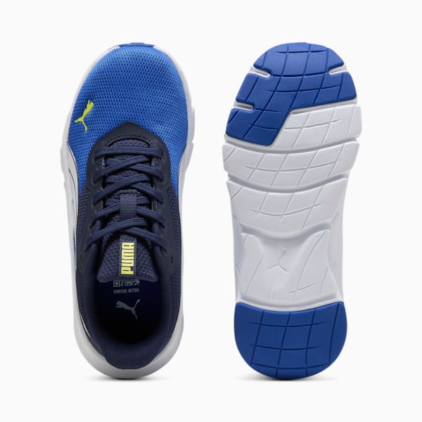 キッズ フレックスフォーカス ライト モダン スニーカー 22-25cm, Vivid Blue-PUMA White, extralarge-JPN