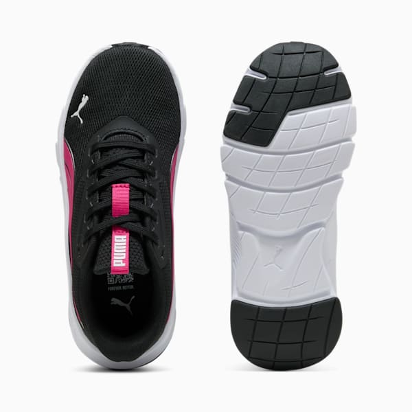 キッズ フレックスフォーカス ライト モダン スニーカー 22-25cm, PUMA Black-PUMA Pink-PUMA White, extralarge-JPN