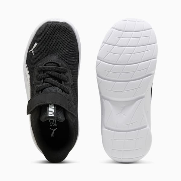 キッズ フレックスフォーカス モダン スニーカー 17-21cm, PUMA Black-PUMA White, extralarge-JPN