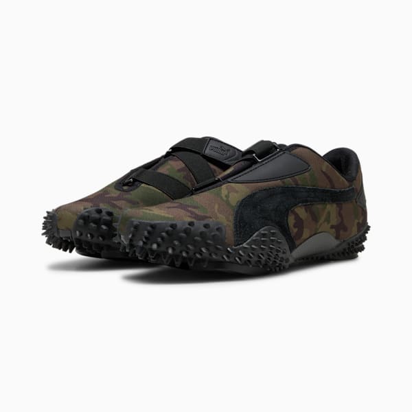 Mostro Camo Men's Sneakers, Wild Willow-Dark Olive, extralarge