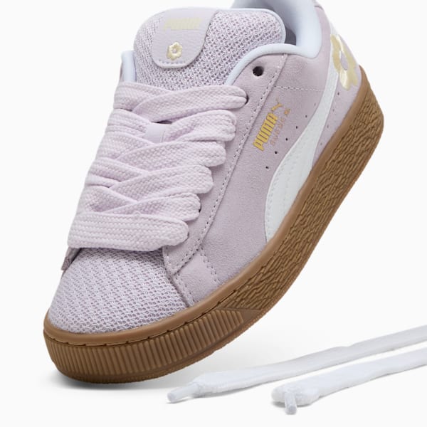 Tenis Suede XL Summer Feels para niñas, Lilac Frost-PUMA White, extralarge
