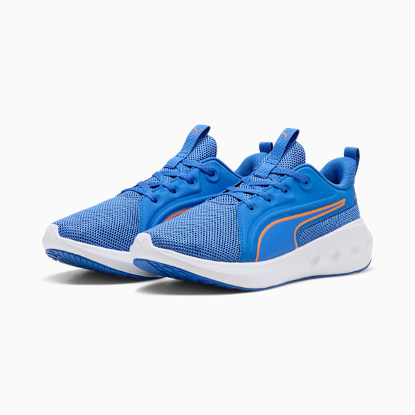 Softride Carson Jr Youth, Mountain Blue-Orange Glo-PUMA White, extralarge