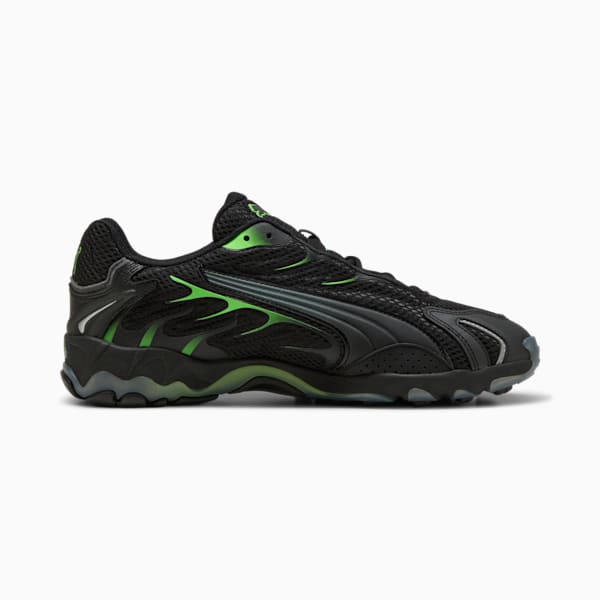 Sneakers Inhale, PUMA Black-Green Glare, extralarge