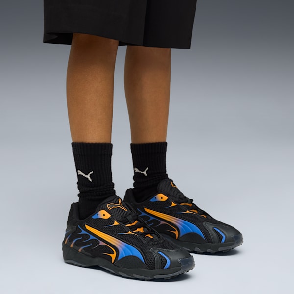 Inhale Sneakers Unisex, PUMA Black-Orange Glo, extralarge-GBR