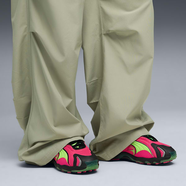 Inhale Sneakers Unisex, Fluro Pink Pes-Green Glare, extralarge-GBR