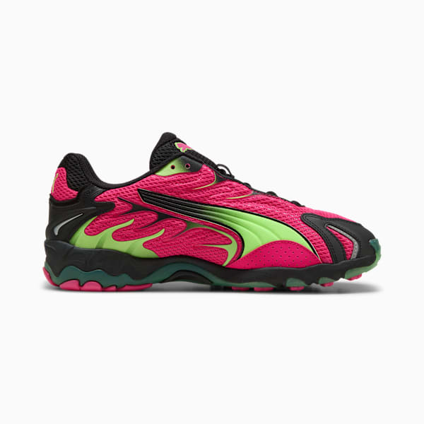 Inhale Sneakers Unisex, Fluro Pink Pes-Green Glare, extralarge-GBR