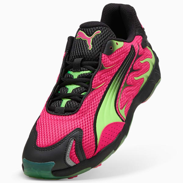 Inhale Sneakers Unisex, Fluro Pink Pes-Green Glare, extralarge-GBR