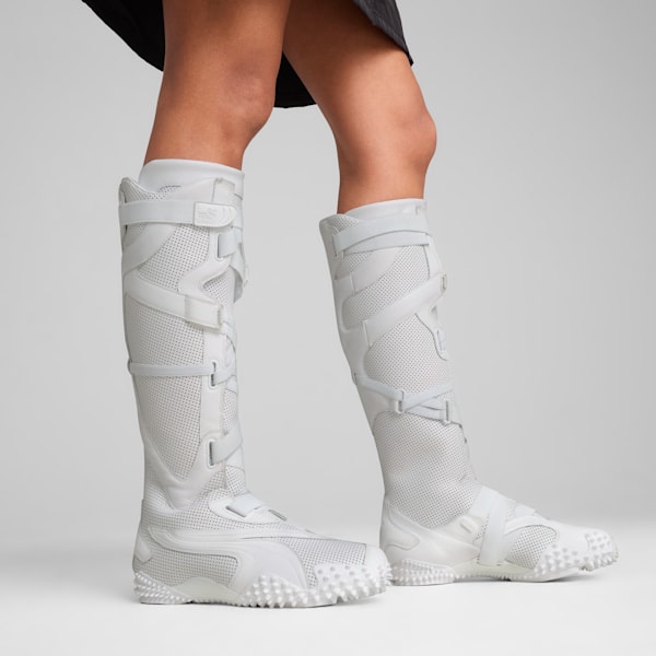 Bottes en cuir Mostro Femme, PUMA White, extralarge