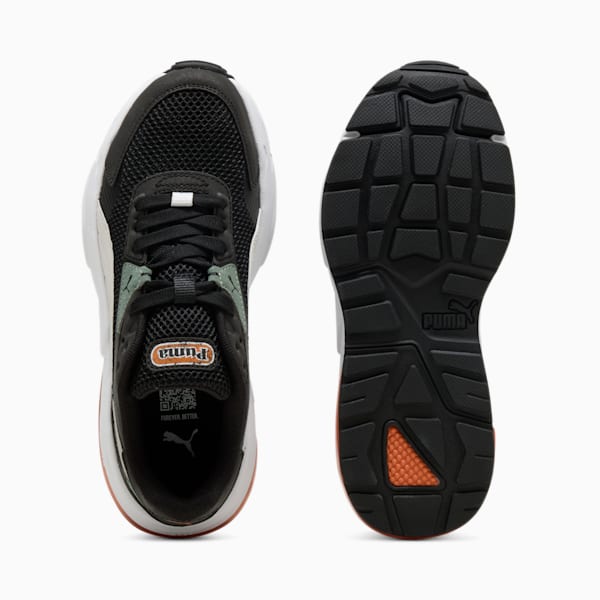 Tenis juvenil Vis2k Mid 90, PUMA Black-Glacial Gray-Green Moon, extralarge