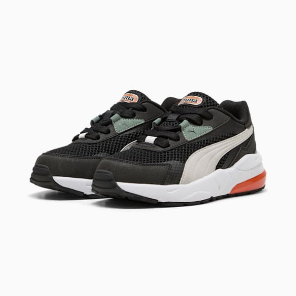 Vis2k Mid 90s Sneakers Kids, PUMA Black-Glacial Gray-Green Moon, extralarge