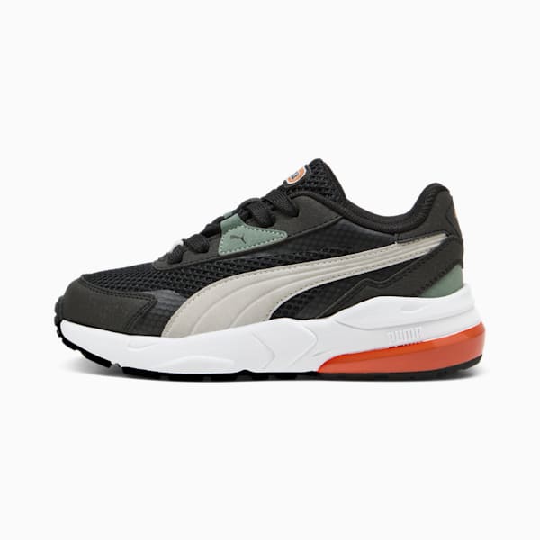 Vis2k Mid 90s Sneakers Kids, PUMA Black-Glacial Gray-Green Moon, extralarge