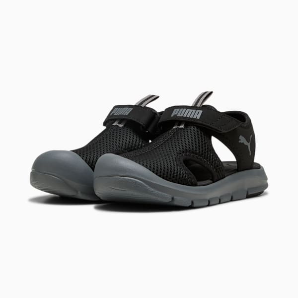 ボーイズ プーマ ファン レーサー メッシュ サンダル 17-21cm, PUMA Black-Cool Dark Gray, extralarge-JPN