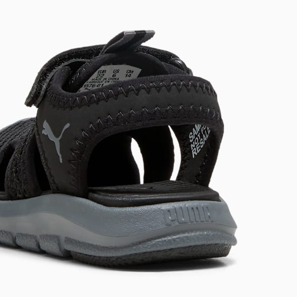 ベビー プーマ ファン レーサー メッシュ サンダル 12-16.5cm, PUMA Black-Cool Dark Gray, extralarge-JPN
