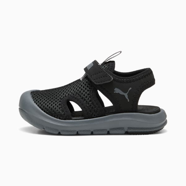 ベビー プーマ ファン レーサー メッシュ サンダル 12-16.5cm, PUMA Black-Cool Dark Gray, extralarge-JPN