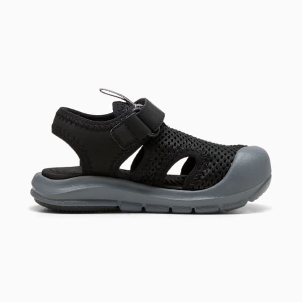 ベビー プーマ ファン レーサー メッシュ サンダル 12-16.5cm, PUMA Black-Cool Dark Gray, extralarge-JPN