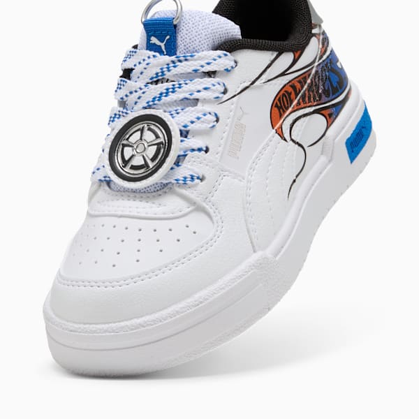Tenis PUMA X HOT WHEELS™ Caven 2.0 para niños, PUMA White-PUMA Team Royal, extralarge