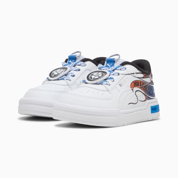 Tenis PUMA x HOT WHEELS™ CA Pro para bebés, PUMA White-PUMA Team Royal, extralarge