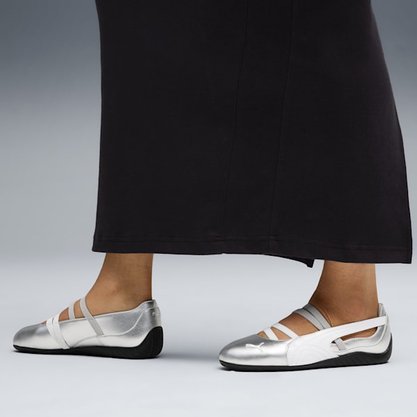 Tenis Speedcat Metallic para mujer, PUMA Silver-PUMA White, extralarge