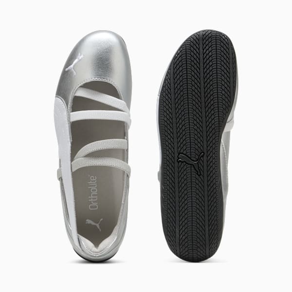 Chaussures Speedcat Ballet Metallic Femme, PUMA Silver-PUMA White, extralarge