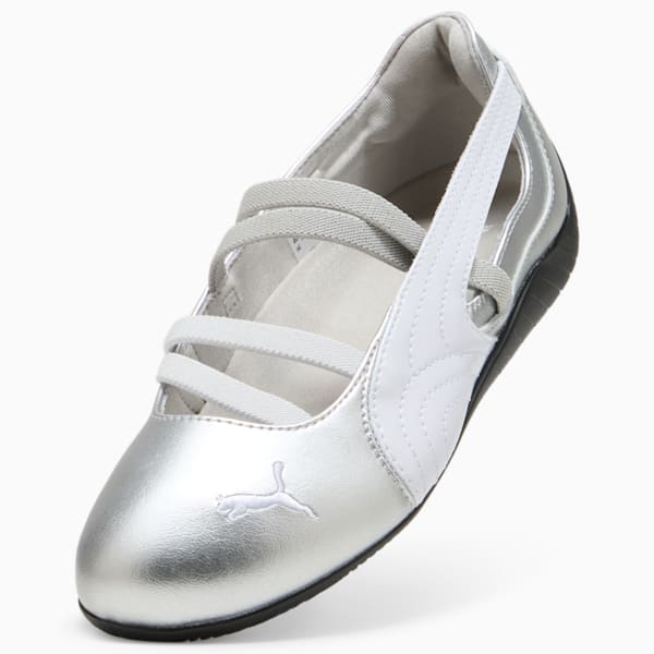 Tenis Speedcat Metallic para mujer, PUMA Silver-PUMA White, extralarge