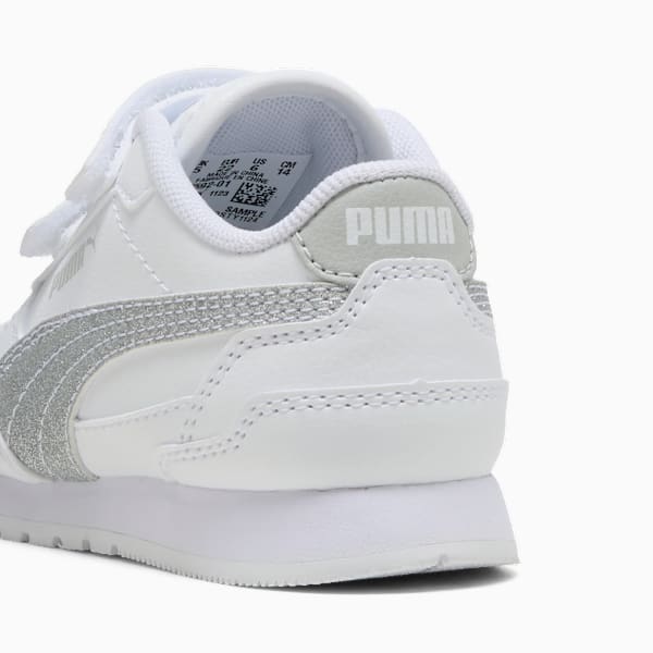 ST Runner v4 SL GlitterV Toddlers, PUMA White-PUMA Silver-Cool Light Gray, extralarge