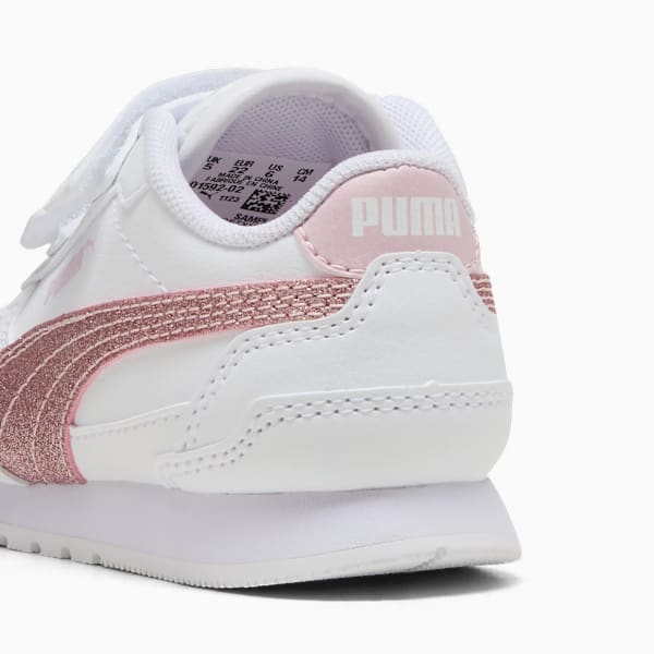 ST Runner v4 SL GlitterV Toddlers, PUMA White-Copper Rose-Rose Mauve, extralarge