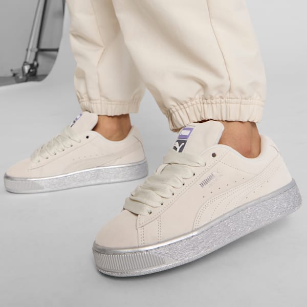 Suede XL Galactic Women's Sneakers, Vapor Gray-Vapor Gray-PUMA Silver, extralarge