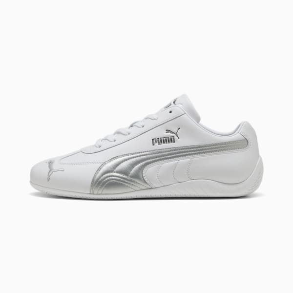 Speedcat Leather Sneakers, PUMA White-PUMA Silver, extralarge