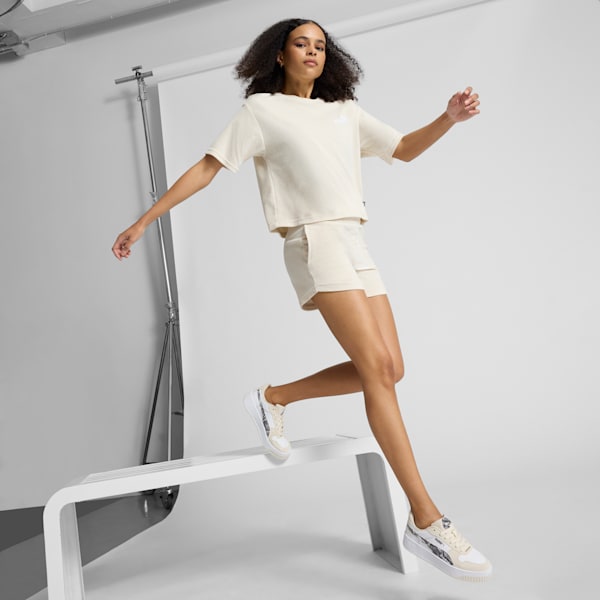 Tenis para mujer Carina Street Snake Chic, PUMA White-PUMA Black-Alpine Snow, extralarge