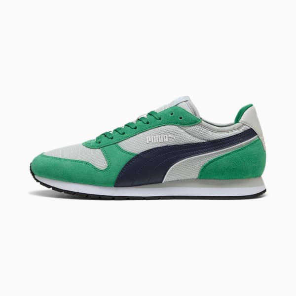 Sneakers Homme ST MILER, Glacial Gray-PUMA Navy-Archive Green-PUMA White, extralarge