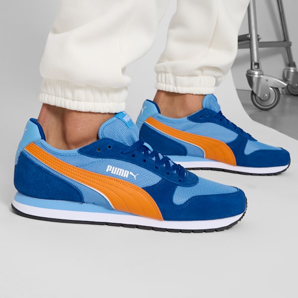 ST MILER Men's Sneakers, Team Light Blue-Dark Poppy-Clyde Royal-PUMA White, extralarge