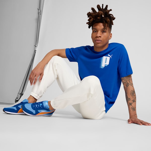 ST MILER Men's Sneakers, Team Light Blue-Dark Poppy-Clyde Royal-PUMA White, extralarge