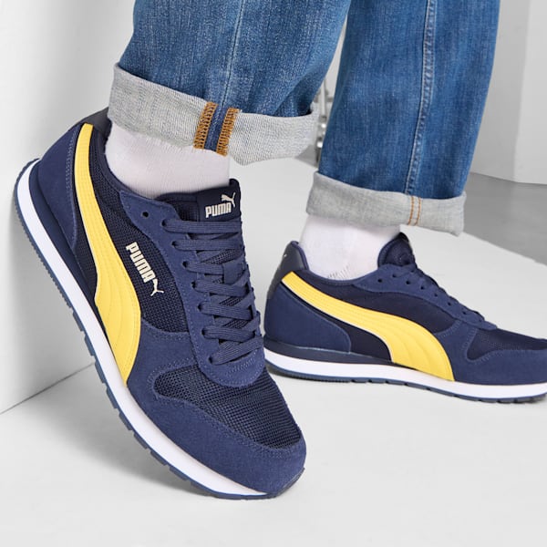 Sneakers Homme ST MILER, PUMA Navy-Sunny Yellow-Alpine Snow-PUMA White, extralarge