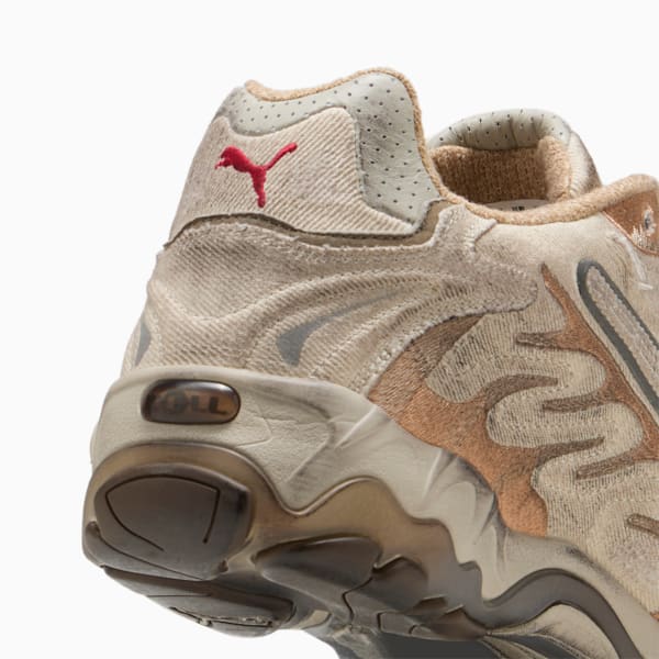 Sneakers en toile vieillie A$AP ROCKY x PUMA Inhale Homme, Alpine Snow-PUMA Silver-Sand Dune, extralarge