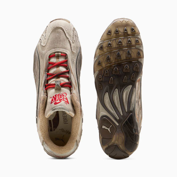 Sneakers en toile vieillie A$AP ROCKY x PUMA Inhale Homme, Alpine Snow-PUMA Silver-Sand Dune, extralarge
