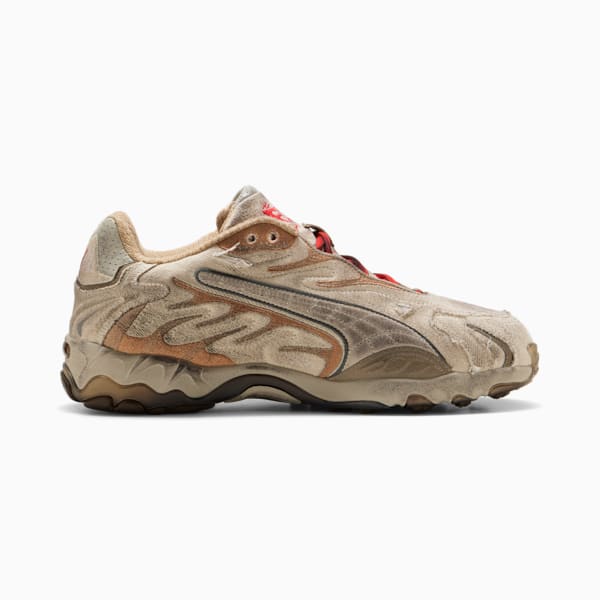 Sneakers en toile vieillie A$AP ROCKY x PUMA Inhale Homme, Alpine Snow-PUMA Silver-Sand Dune, extralarge