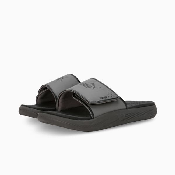 Softride V Cirro Slides, Cool Dark Gray-PUMA Black-Shadow Gray, extralarge-IND