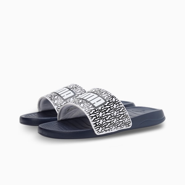 Popcat 20 Mono V2 Slides, PUMA Navy-PUMA White-PUMA Black, extralarge-IND