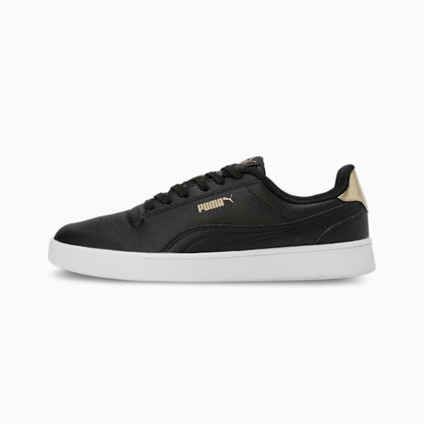 Shuffle Kikcsma Women's Sneakers, PUMA White-Puma Team Gold-PUMA Black, extralarge-IND
