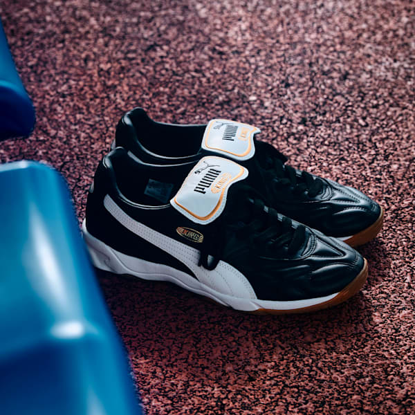 メンズ キング インドア スニーカー, PUMA Black-Warm White, extralarge-JPN