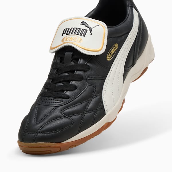 Tenis King Indoor Unisex, PUMA Black-Warm White, extralarge