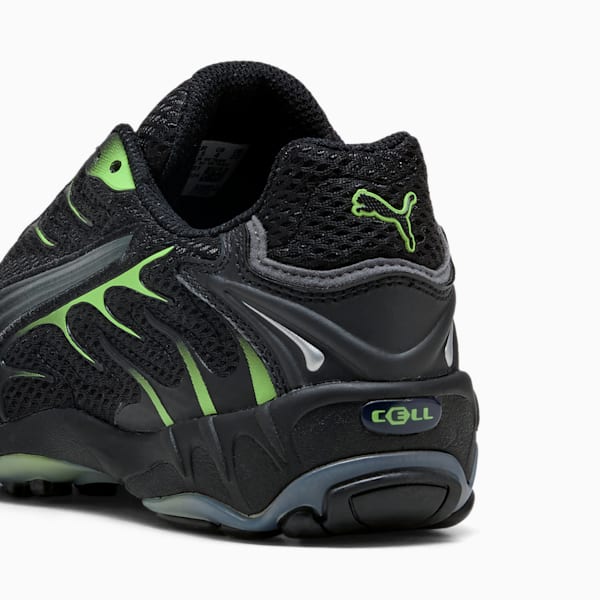 Tenis Inhale para niños grandes, PUMA Black-Green Glare, extralarge