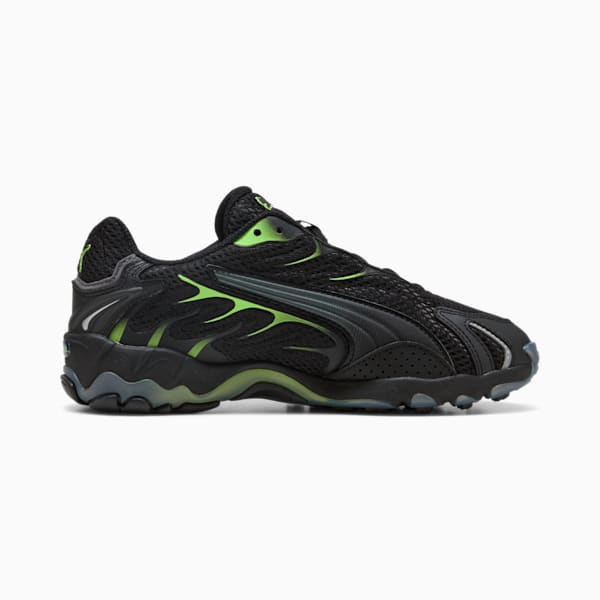 Tenis Inhale para niños grandes, PUMA Black-Green Glare, extralarge