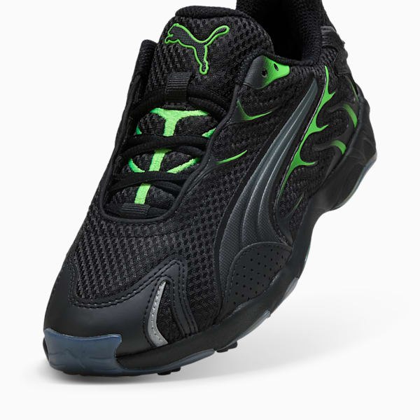 Tenis Inhale para niños grandes, PUMA Black-Green Glare, extralarge