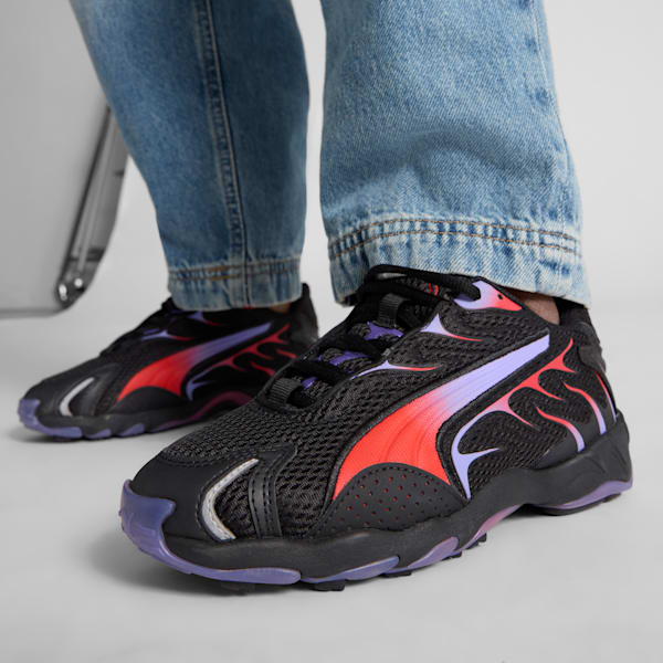 Tenis Inhale para niños grandes, PUMA Black-PUMA Red, extralarge