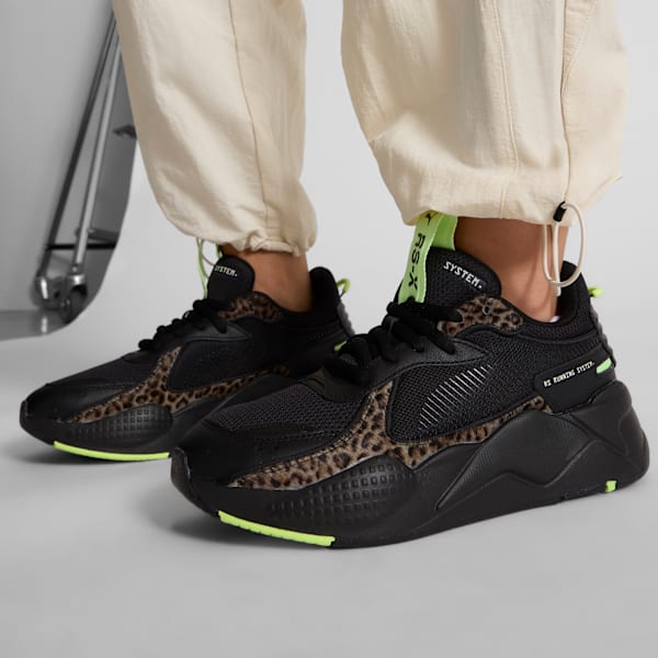 Sneakers RS-X Animal Print Femme, PUMA Black-PUMA Black-Fizzy Apple, extralarge