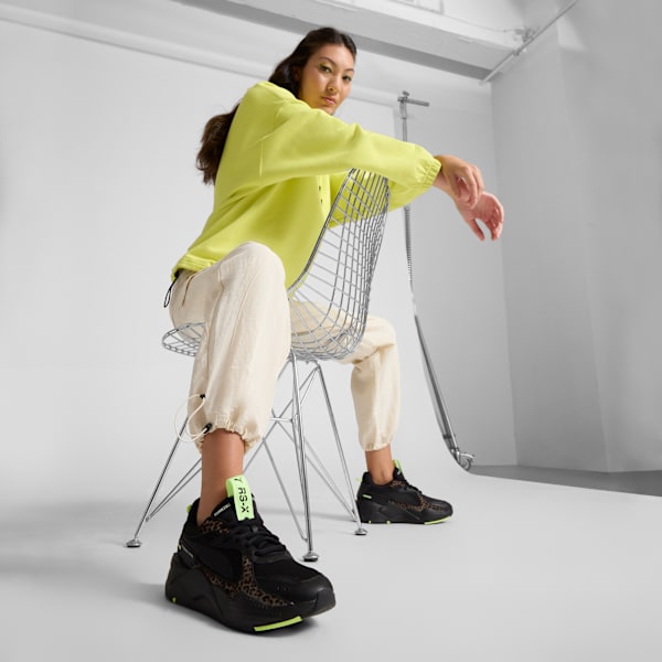 Sneakers RS-X Animal Print Femme, PUMA Black-PUMA Black-Fizzy Apple, extralarge