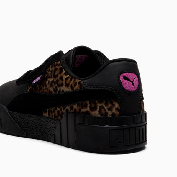 Cali OG Animal Print Women's Sneakers, PUMA Black-Mauve Pop, extralarge